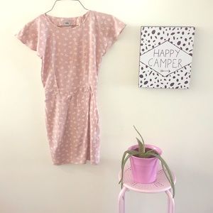 ASOS nude floral butterfly short sleeve dress 4